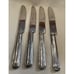 Pottery Barn India Tivoli Knife Stainless Brass Set of 4