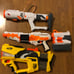 NERF Lot of 4 Guns/accessories