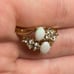 Vintage Uncas 14KT GE Gold Opal Ring- Size 9