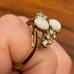 Vintage Uncas 14KT GE Gold Opal Ring- Size 9