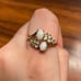 Vintage Uncas 14KT GE Gold Opal Ring- Size 9