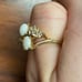 Vintage Uncas 14KT GE Gold Opal Ring- Size 9