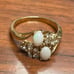 Vintage Uncas 14KT GE Gold Opal Ring- Size 9