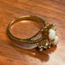 Vintage Uncas 14KT GE Gold Opal Ring- Size 9