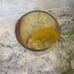 Pier 1 amber Red yellow SWIRL STUDIO ART GLASS HandBlown Drinking HIGH BALL