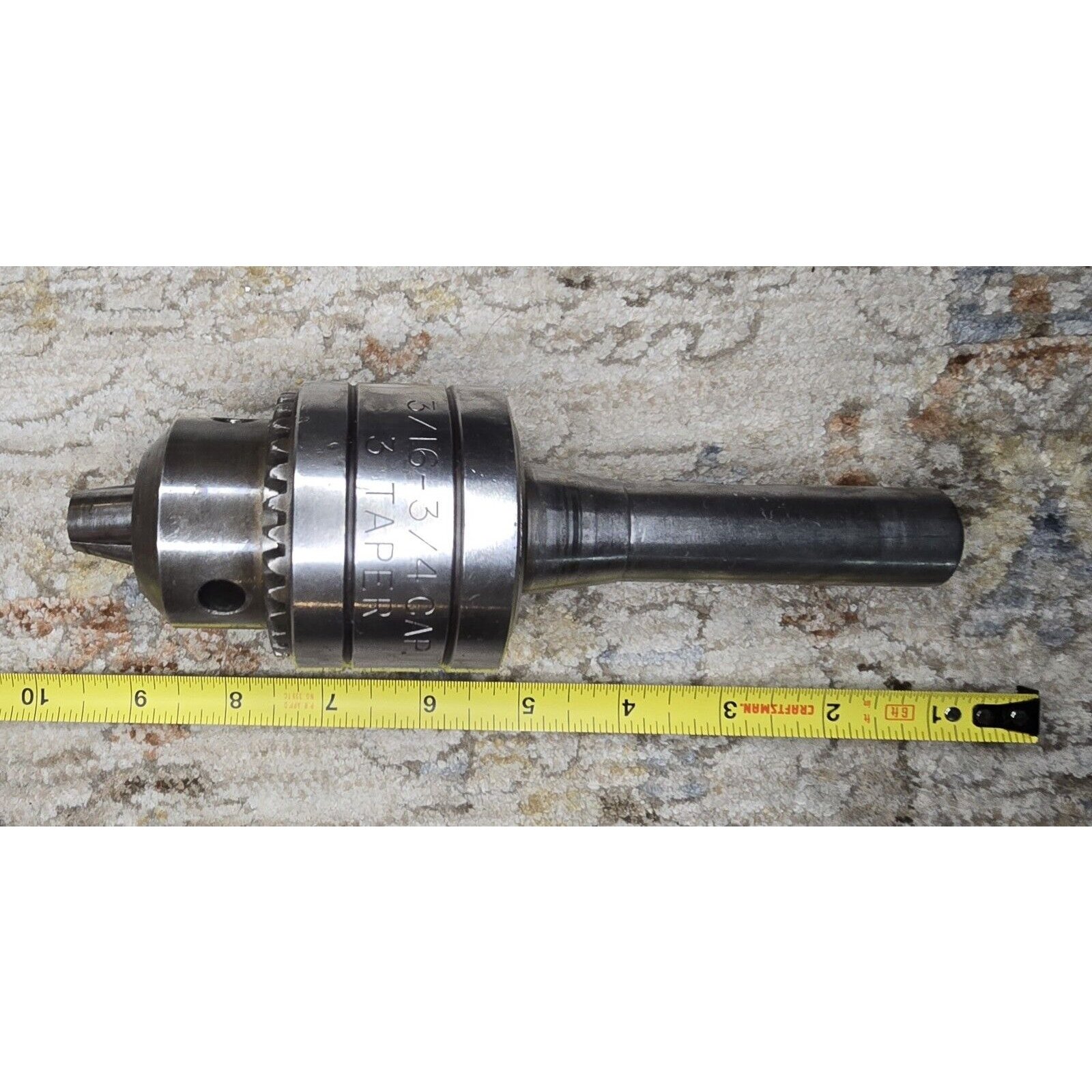 SUPREME CHUCK MOD NO. 9T3 CAP 3/16 - 3/4 3 TAPER W/ SUPREME ARBOR