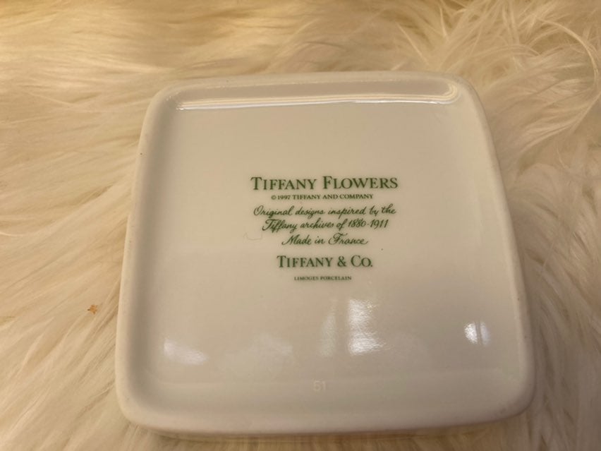 Tiffany flowers sale Limonges Trinket box!