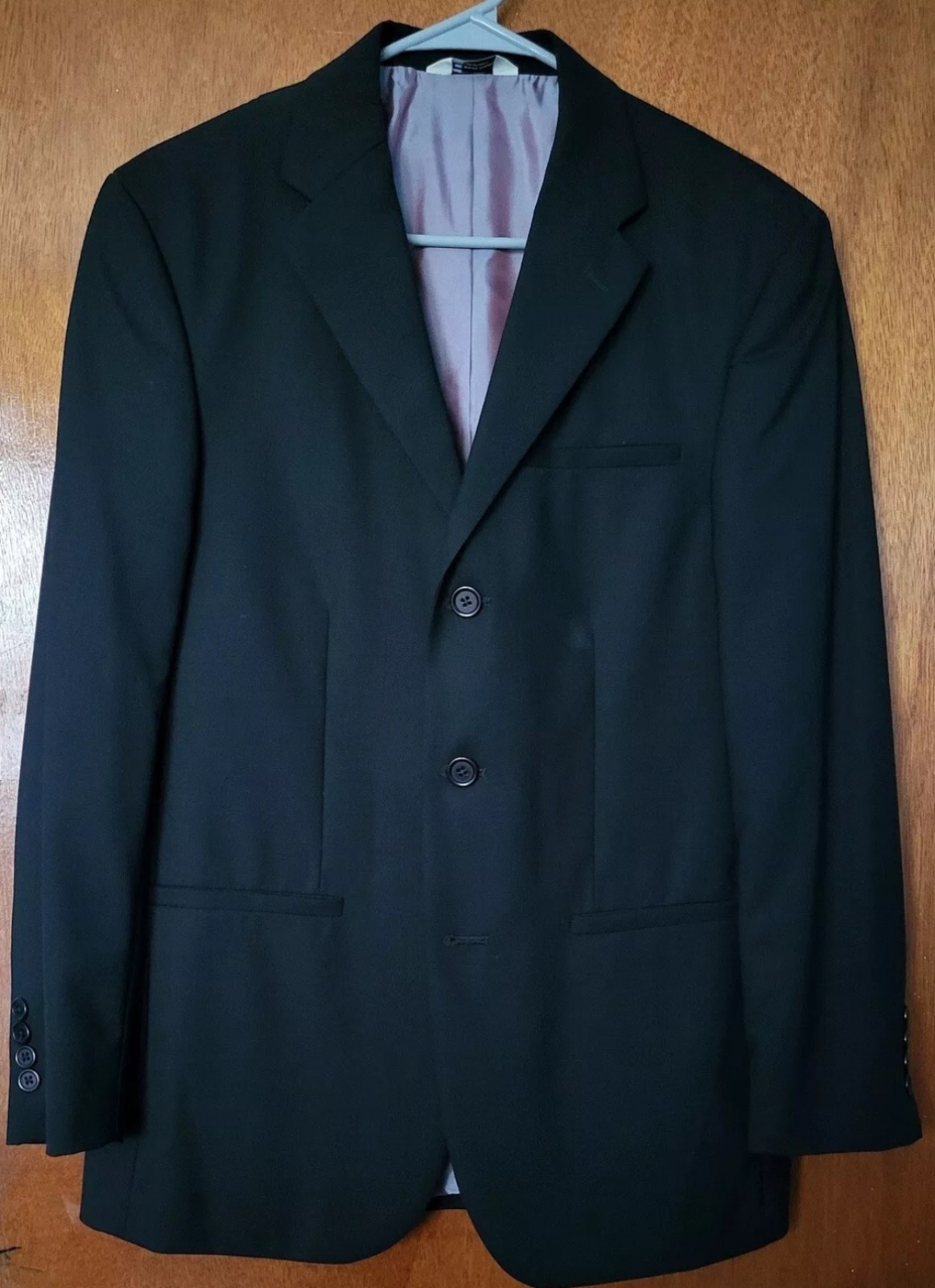 Wilke Rodriguez Blazer Suit Jacket, Size 38S, Black, Mens 3 Button Blazer