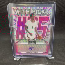 New Orleans Pelicans - Herbert Jones Auto - Leaf Metal Pink Wave 19/20