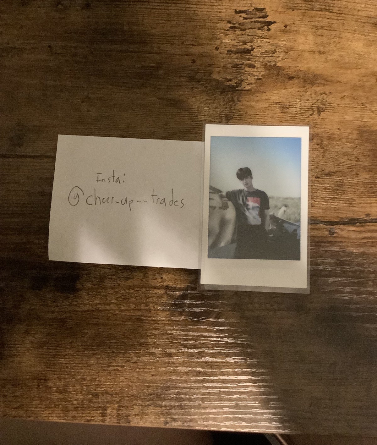 *Message before purchase* Cha Eunwoo Rise Up Polaroid photocard