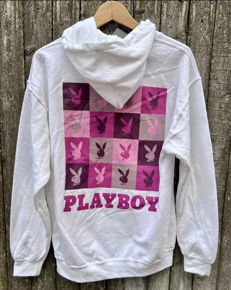 Playboy Bunny white hoodie Medium