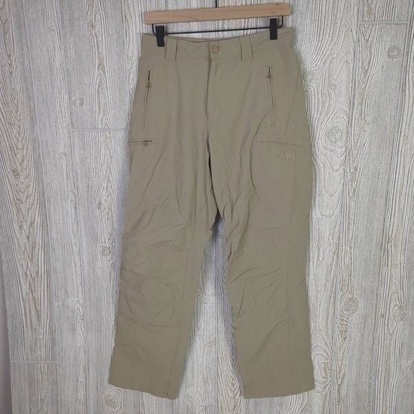 The North Face Men’s 30 Tan Khaki Cargo Hiking Outdoor Pants Stow Pocket