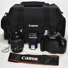 Canon EOS Rebel T3 DSLR Camera 12.2MP Canon 18-55mm EFS Lens 2628 Clicks 64GB SD