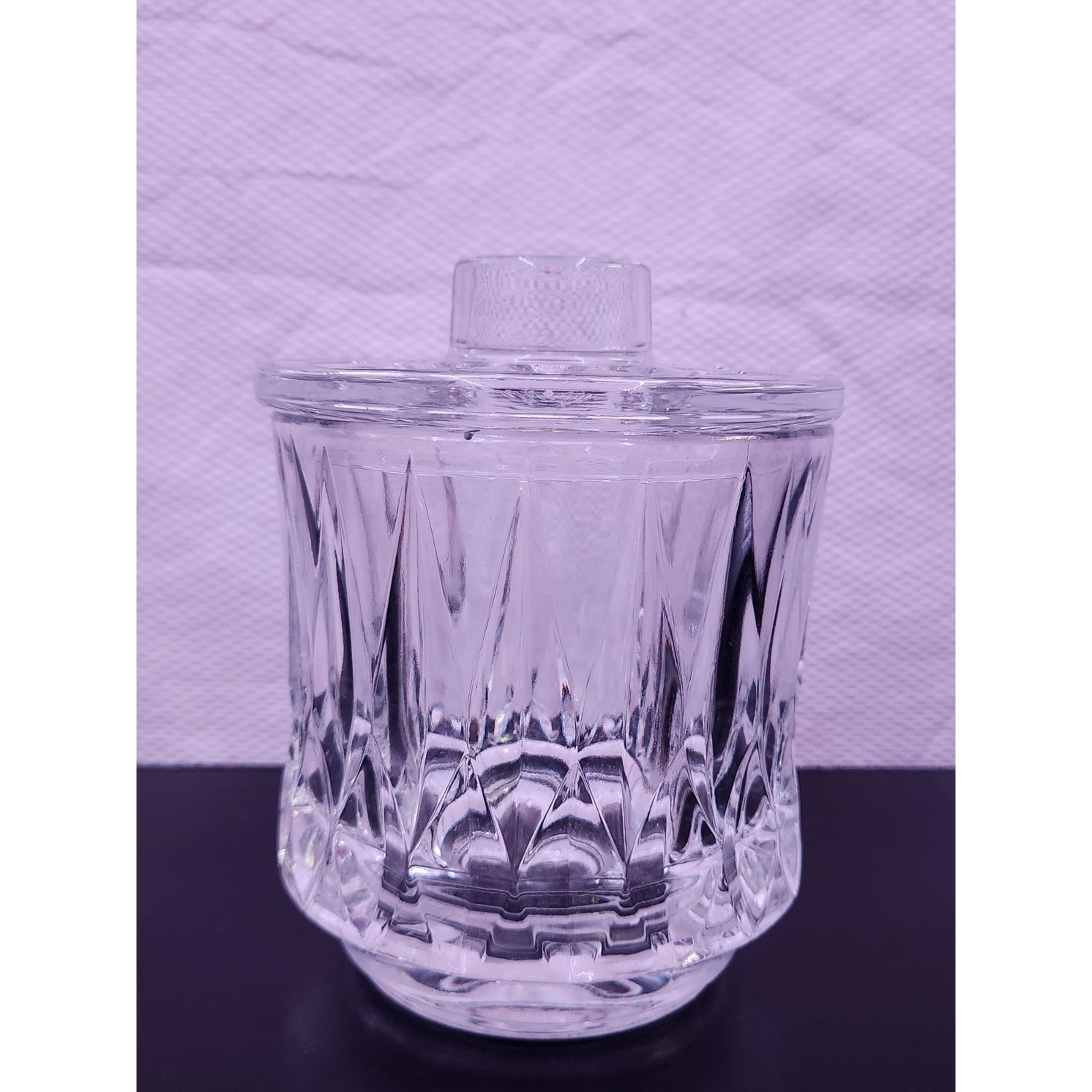 Vintage Gorham Crystal Althea Biscuit Barrel Jar with Lid West Germany 6.25" x 5
