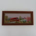 Handmade Finished Needlepoint Covered Bridge River Scene Landscape Framed Piece