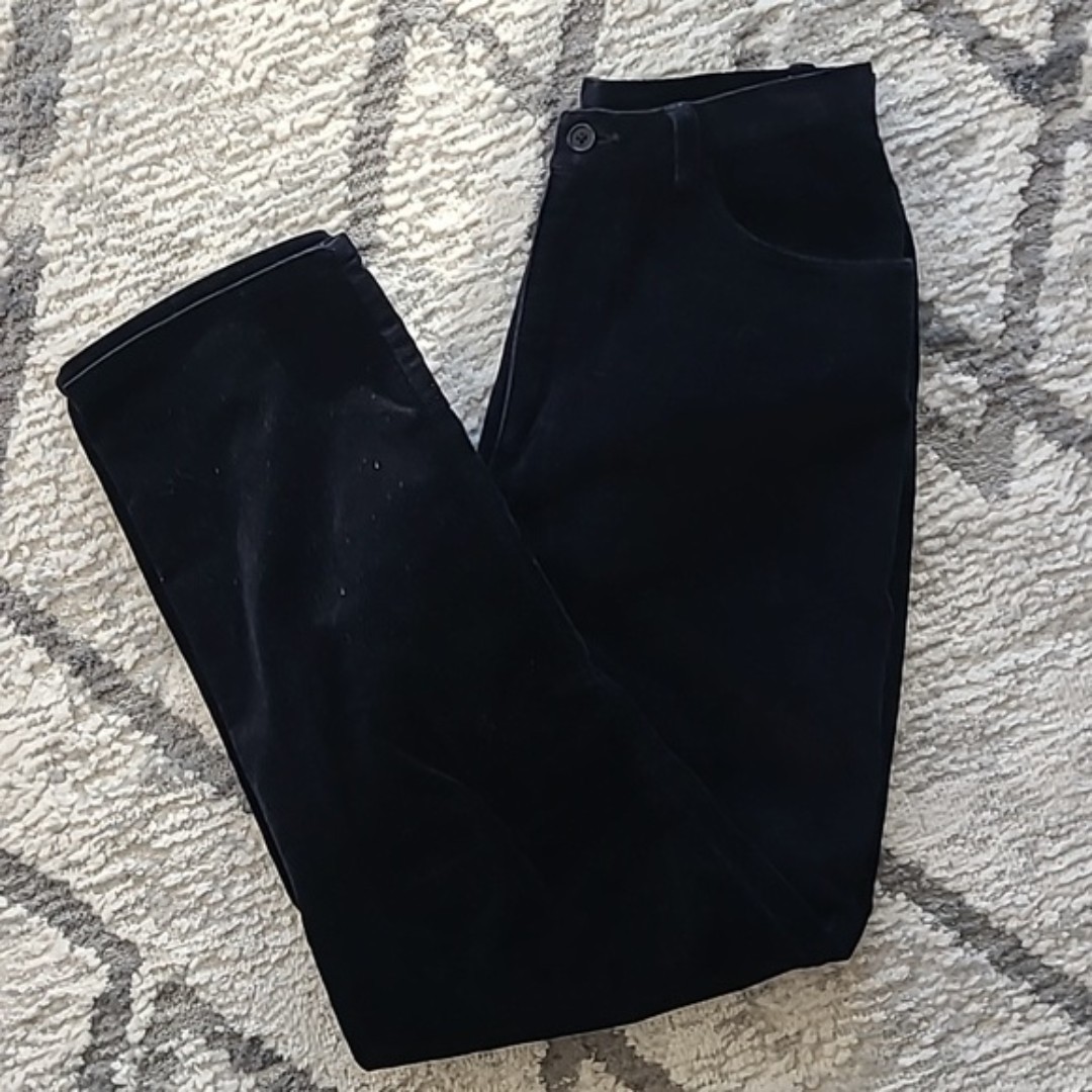 Lauren Ralph Lauren Blue Navy Corduroy Wide Leg Pants Size 6P