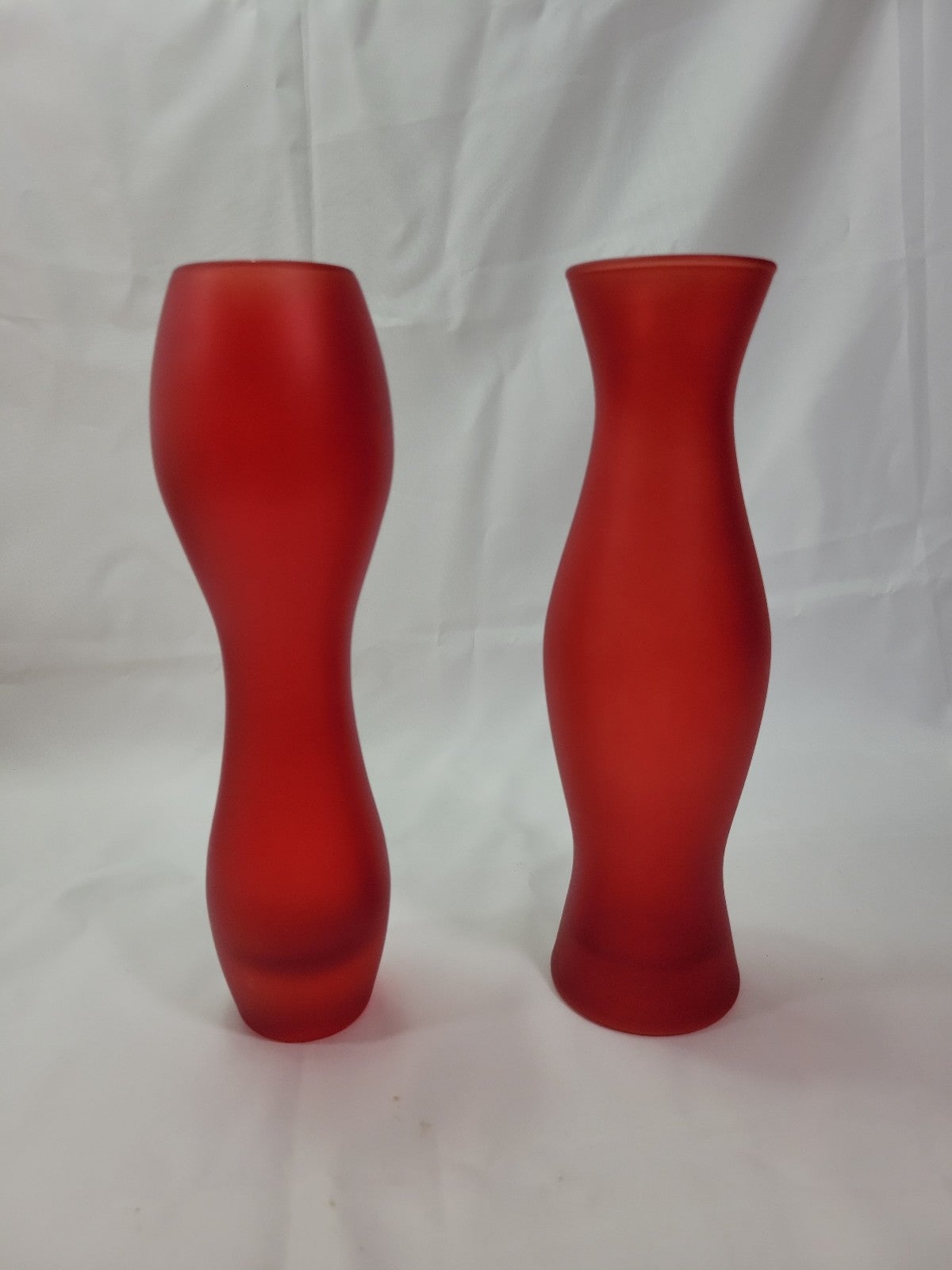 Ikea frosted glass vases.