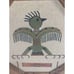 Vintage Native American Navajo Sand Painting Wall Art Eagle Bird South West