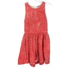 Womens Size XS MSGM Sheer Cut Textured Cocktail Mini Dress Made in Italy