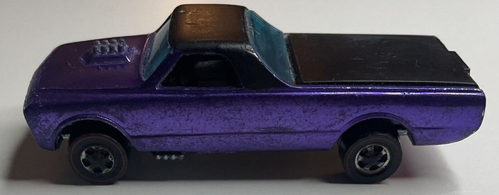 1967 Hot Wheels Redline Custom Fleetside Purple w/ Black Interior Hong Kong