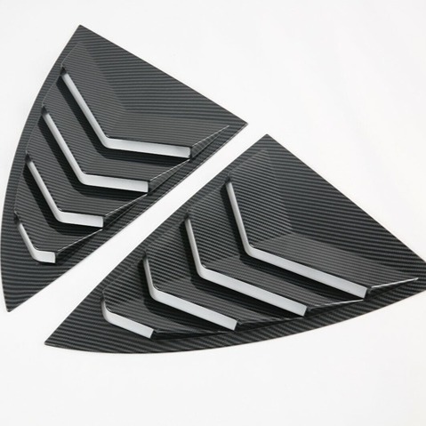 NEW TESLA MODEL Y 2020-2024 Carbon Fiber Look Side Vent Window Quarter Louver