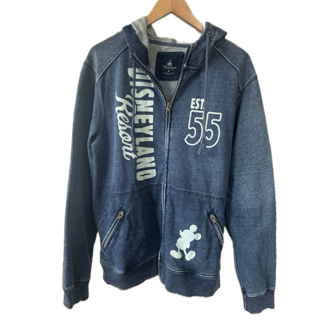 Disney Parks Disneyland Resort Est. 55 Full Zip Stone Wash Hoodie Jacket M