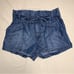 Jean Shorts WOmen’s 28 Paper Bag High Waisted Tie Front Blue Denim Summer Boho