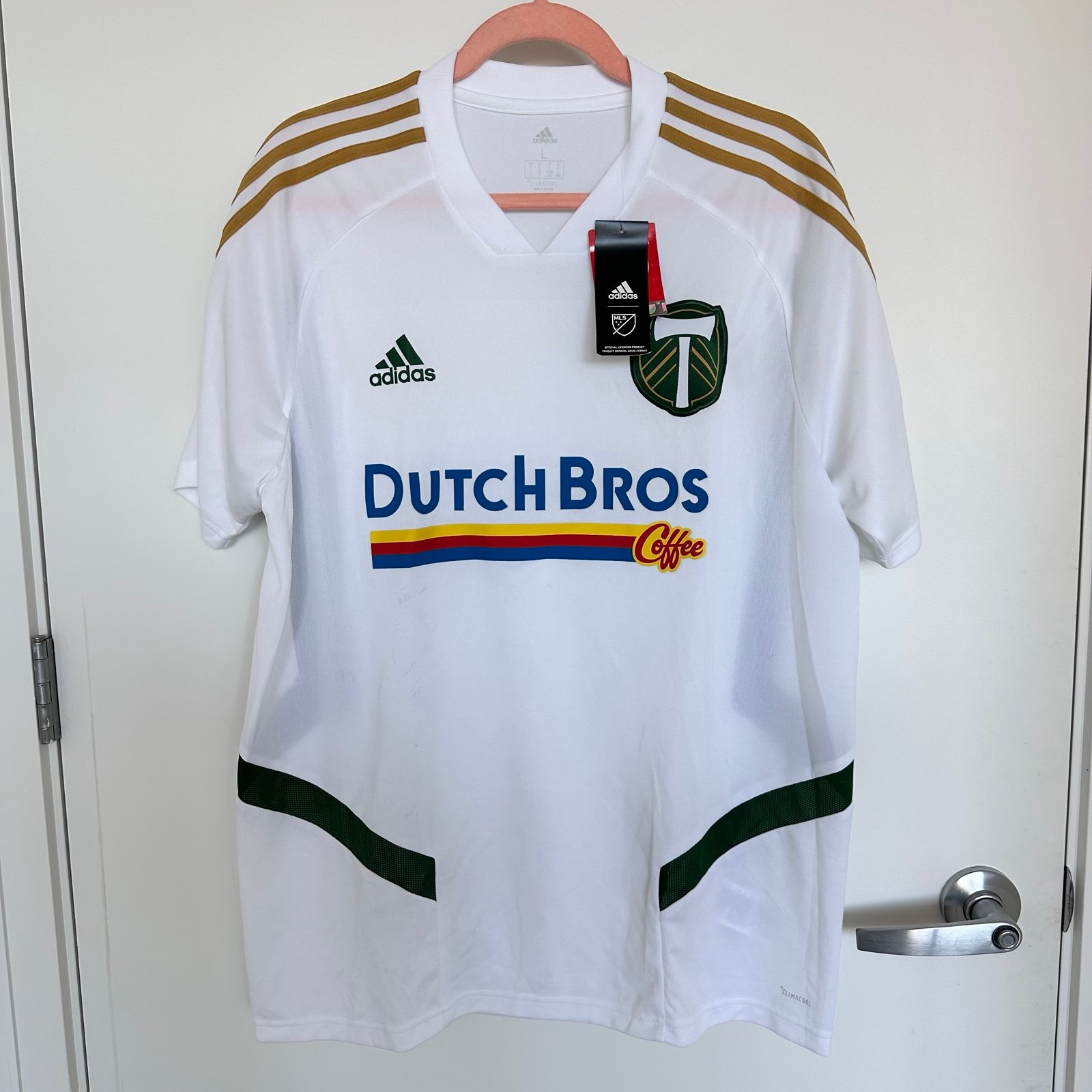 NWT Dutch Bros X Adidas X Timbers jersey