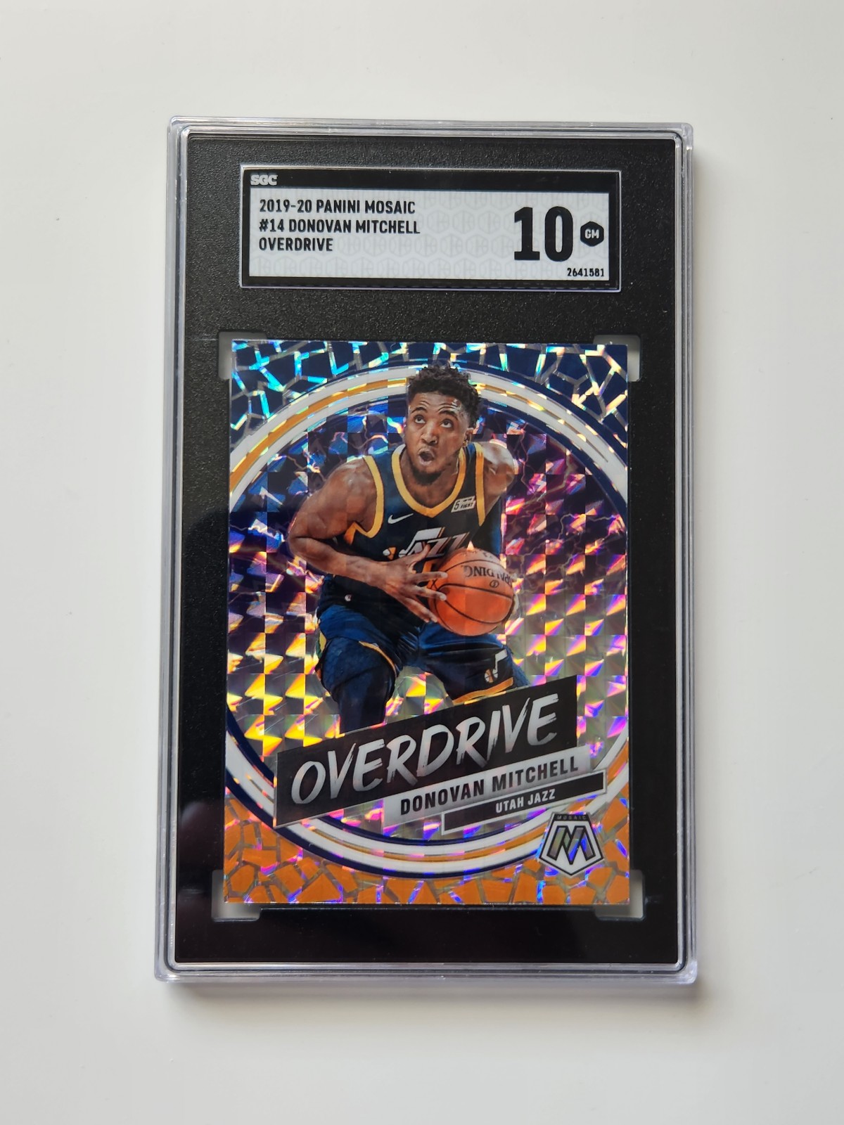 2019-20 Panini Mosaic - Overdrive #14 - Donovan Mitchell [SGC 10 GM]