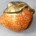 Vintage Faux Fruit Clay Terra Cotta Brass Copper Metal Brass Tray Centerpiece