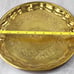 Vintage Faux Fruit Clay Terra Cotta Brass Copper Metal Brass Tray Centerpiece