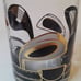VINTAGE BLACK AND GOLD GOLF CLUB DOUBLE OLD FASHION GLASSES (Set of 4)