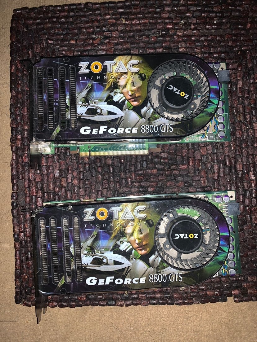 Zotac Nvidia geforce 8800 GTS (QTY:2)
