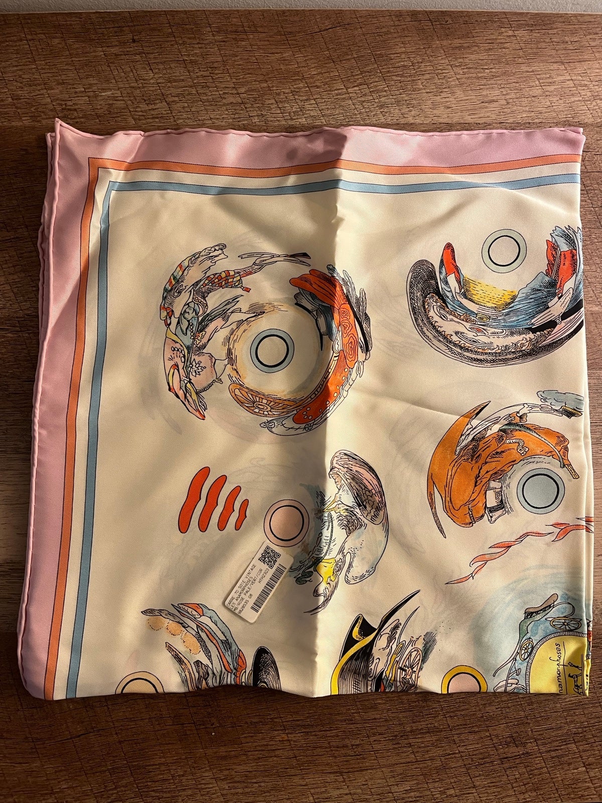 HERMES silk scarf 100% authentic