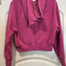 Victoria’s Secret On Point ballet style fuchsia pink cropped hoodie sweatshirt.