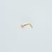 Solid 14kt gold heart nose piercing solid gold heart 20 gauge New