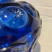 Vintage LE Smith Cobalt Blue Glass Star and Moon Candy Dish