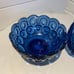 Vintage LE Smith Cobalt Blue Glass Star and Moon Candy Dish