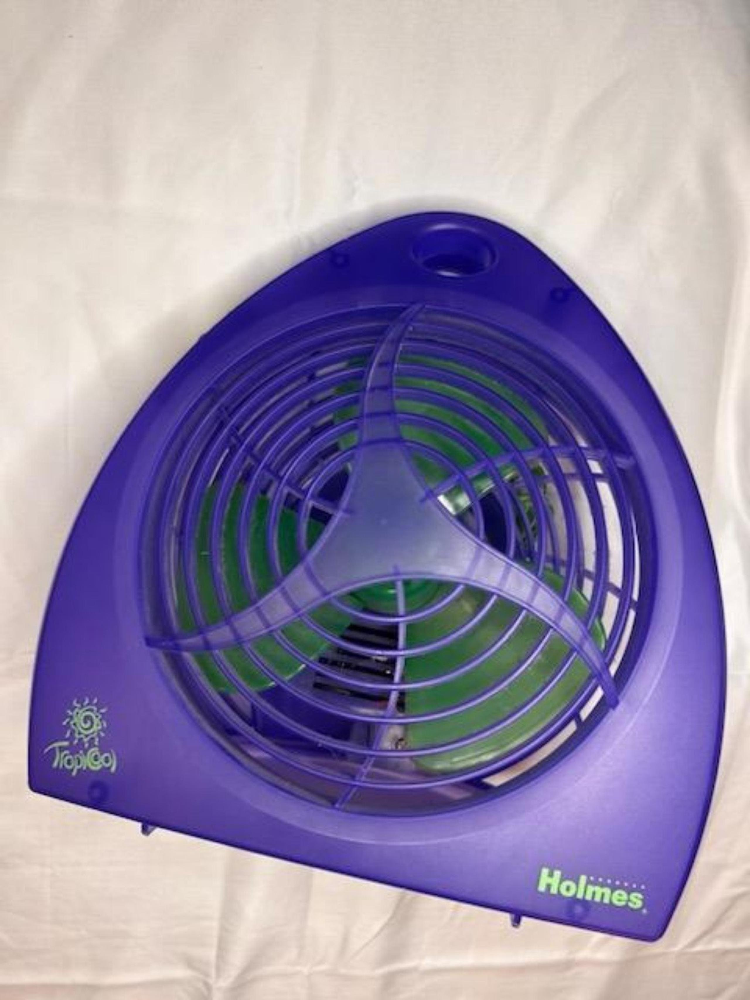 Vintage Tropicool Holmes y2k electric fan purple and green. Rare, Works good