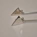 Vintage Large Sterling Silver Malachite Dangle Earrings – Geometric & Sculptural