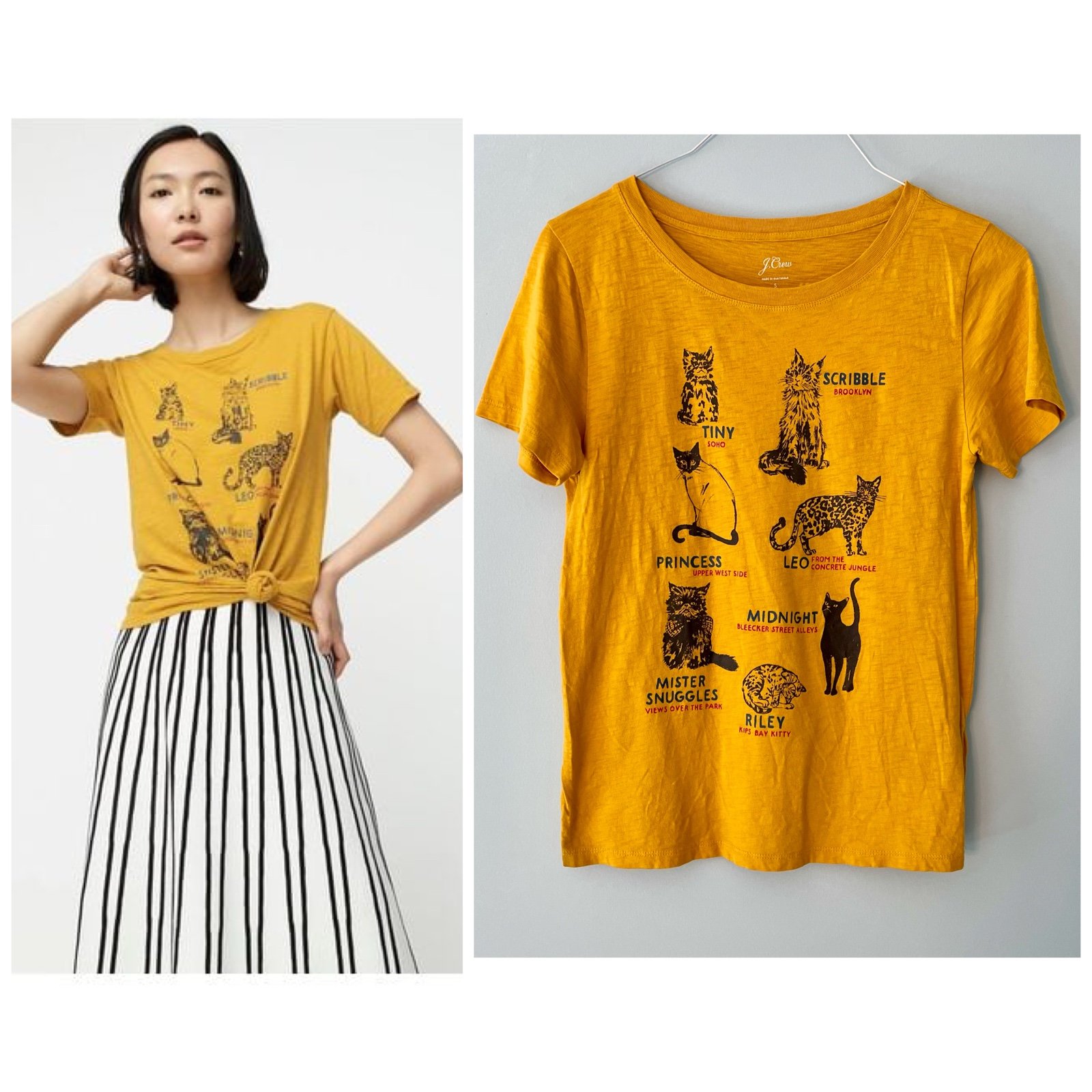 J.CREW City Cats T-shirt AB890