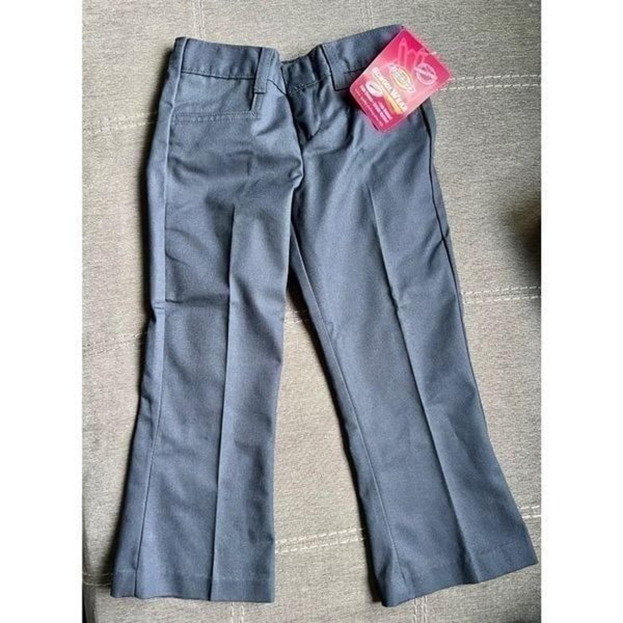 NWT Dickies School Wear Navy 5T Flare Leg Uniform Pants