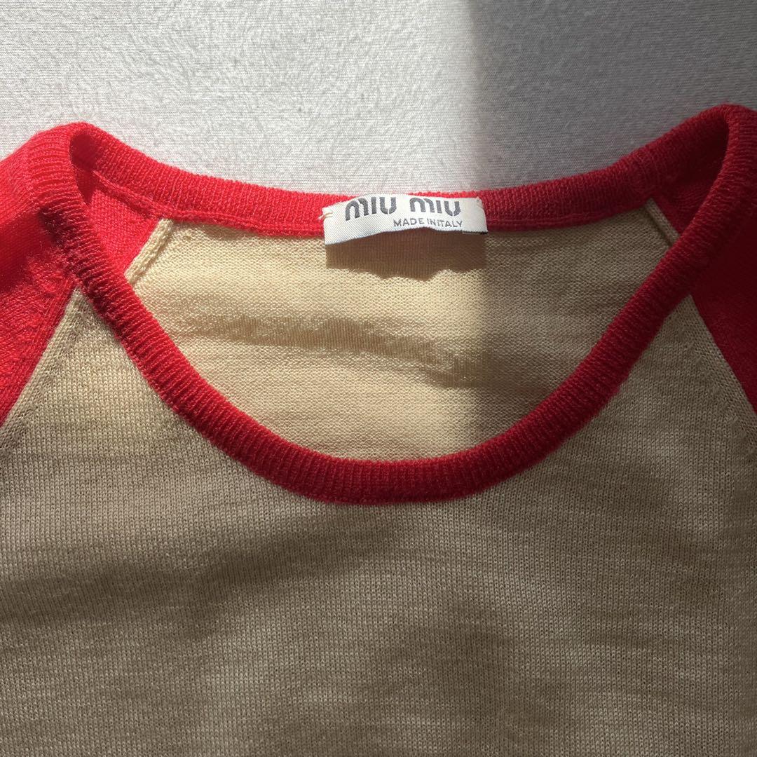 00s MIU MIU Wool Ghost Bicolor Knitwear Other