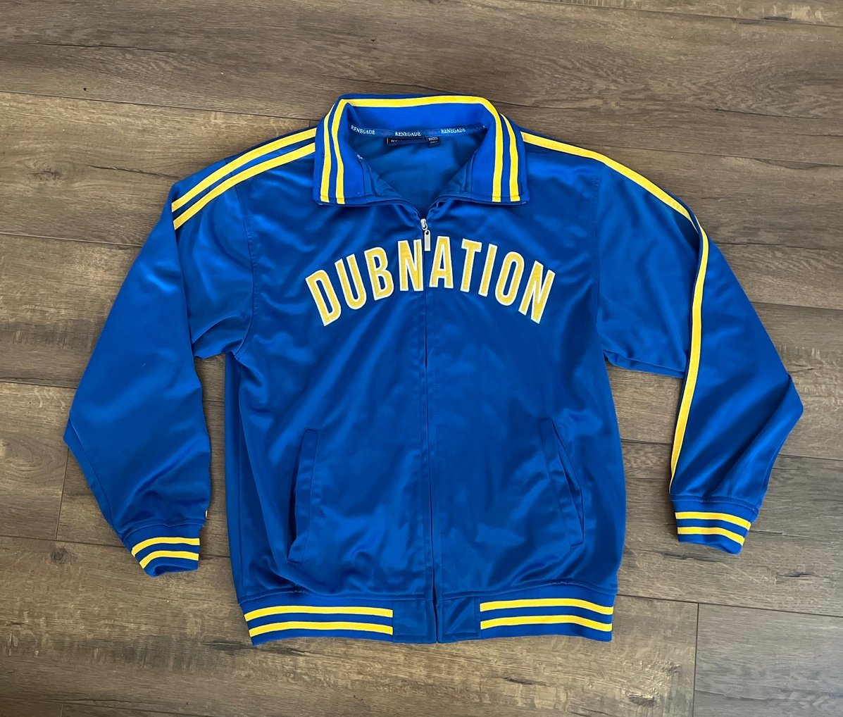 Golden state Dub Nation youth Blue era jacket large