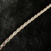 Milor Sterling Silver 7.5 Bracelet Braided Cable and Rope Chain 925 14g