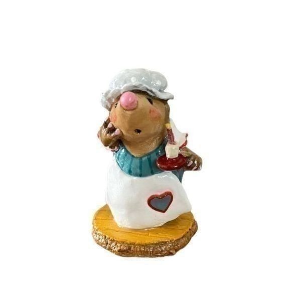 Wee Forest Folk MO-6 Candlelight RARE! Apron Heart Collectible