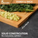 Bamboo Cutting Boards for Kitchen, (Set of 3) Kitchen Chopping Board