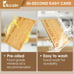 Bamboo Cutting Boards for Kitchen, (Set of 3) Kitchen Chopping Board