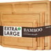 Bamboo Cutting Boards for Kitchen, (Set of 3) Kitchen Chopping Board
