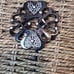 Women's heart rhinestone belt buckle